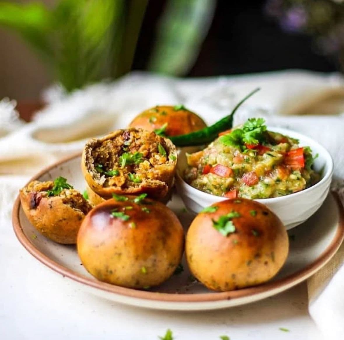 Litti Chokha Background