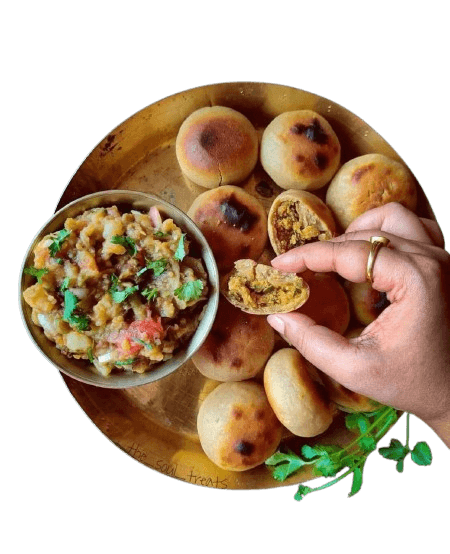 Litti Chokha with Ghee